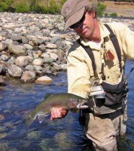 Kevin with Rainbow Trout LRes