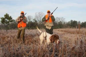 Two Men & Pointing Dog LRes