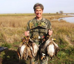 Kirk Kelley with Ducks